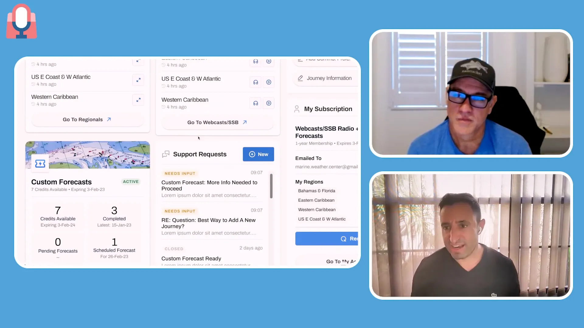 Design and development handoff meeting screenshot