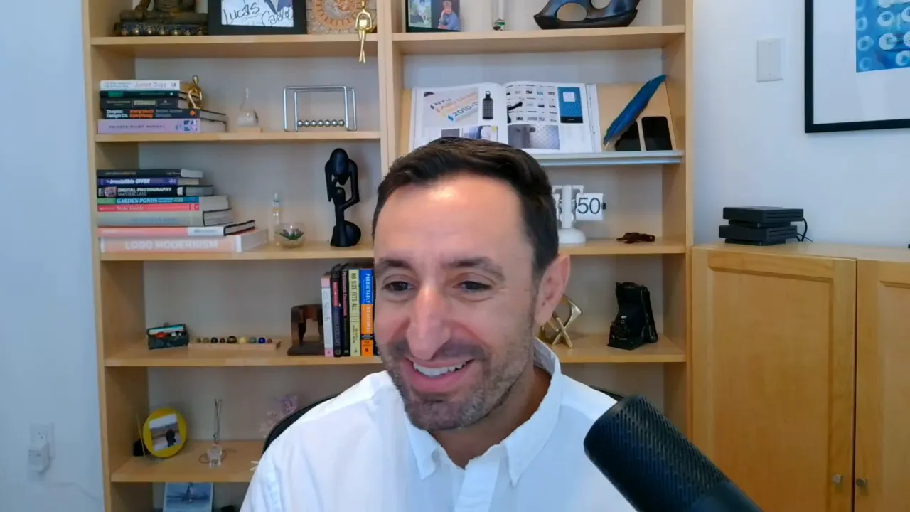 Presenter addressing onboarding and calendar integration from a home office setup